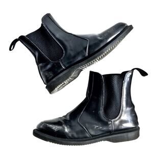 Dr. Martens Flora Black Chelsea Boots | Berlin City Grit | Lived-In Leather Vibe